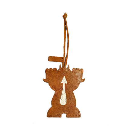HellBent Burnt Umber Leather Bag Charm