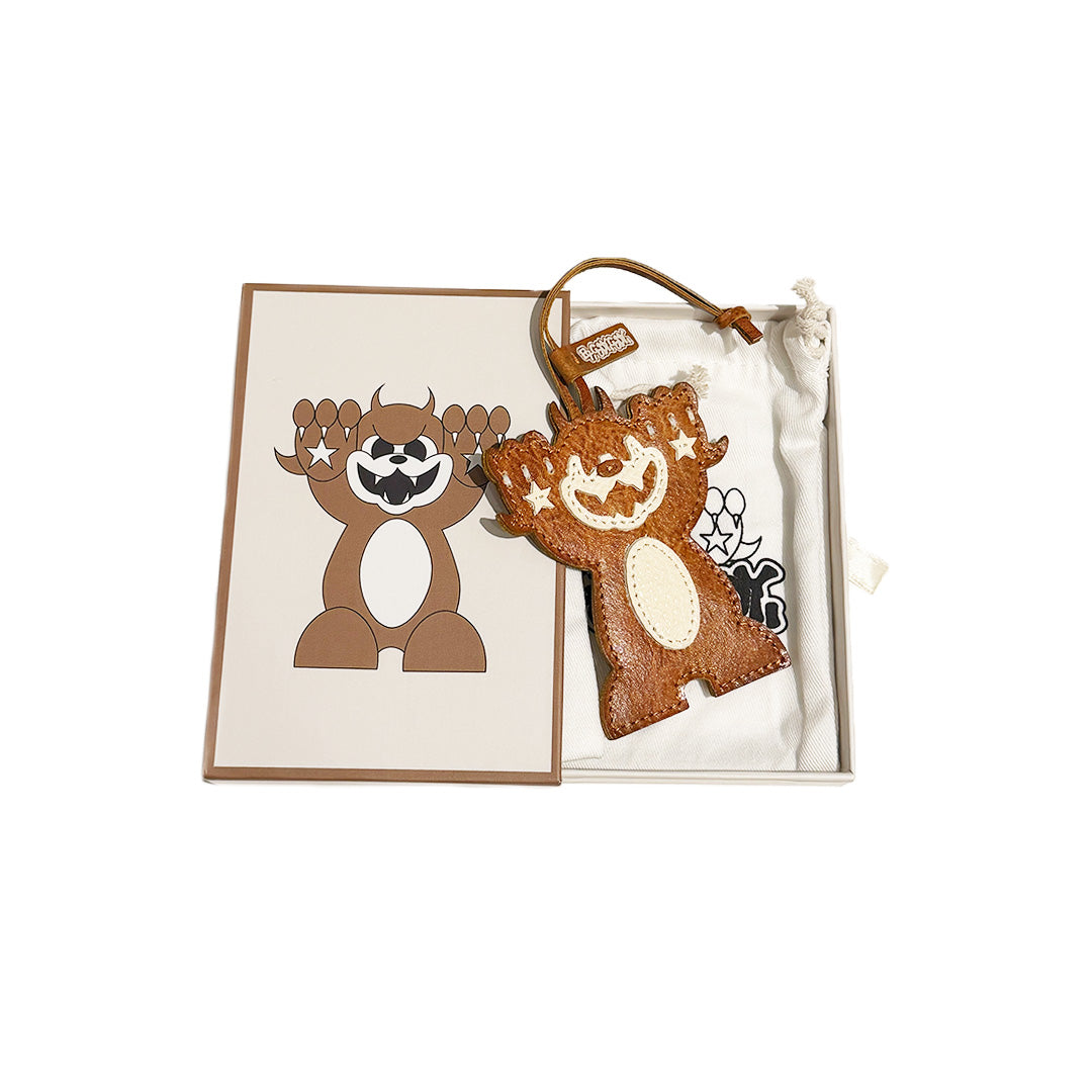 HellBent Burnt Umber Leather Bag Charm