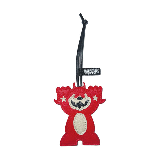 Red Hand Painted Bag Charm